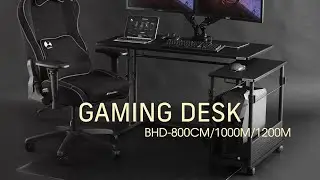 【Bauhutte】ゲーミングデスクBHD-800CM / 1000M / 1200M