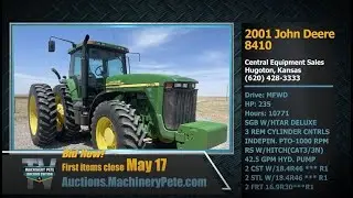 Machinery Pete TV Show - Auction Edition: Preview of May 17 Monthly Machinery Pete Online Auction
