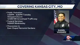 Funeral services announced for fallen NKC Officer Daniel Vasquez