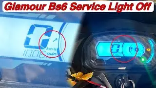 Hero Glamour/super Splendor bs6 services light off at home, glamour bs6 service light off