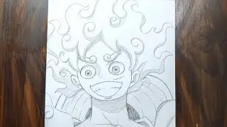 Luffy Gear 5 Drawing Tutorial | One Piece Anime Art for Beginners