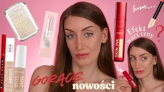 Nowy podkład Loreal Skin INK za 115 zł 😳, baza Maybelline Grippy serum, rozświetlacz NYX Buttermelt