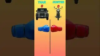 THAR VS HUNTER 350 #comparison #automobile #thar #hunter #hunter350 #facts #shorts #trending