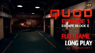 QUOD: Episode 1 Escape Block E - Full Game Longplay Walkthrough | 4K | No Commentary