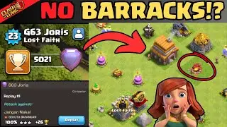 This Townhall 5 Got to LEGEND LEAGUE Without A Barracks!