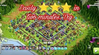 2-Minute 3 Star Strategy You NEED to Try! 🔥#coc#gaming #clashofclans 