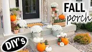 Fall Front Porch Decor 2019 🍂 Decorate with Me 🍂 Farmhouse Decorating Ideas