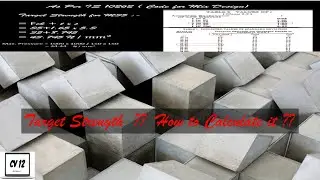 Target Strength ?? How to Calculate it ?? I Civil Engineering I Site Engineering