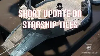 A short update on the scratch built star ship tiles, episode 3