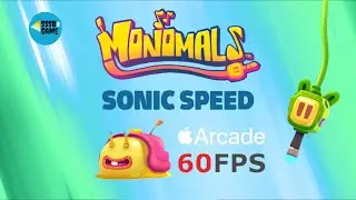 Monomals: FUNKY FROG Level 1 + 4 Hidden Coins , Apple Arcade Walkthrough