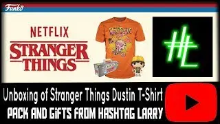 STRANGER THINGS TARGET EXCLUSIVE DUSTIN T-SHIRT PACK UNBOXING AND GIFTS FROM HASHTAG LARRY
