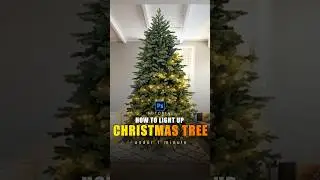 How to create light string in photoshop #photoshop #photoshoptutorial #graphicdesign #christmas