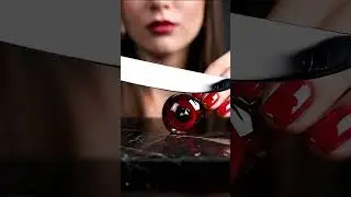 Crystal Cherry Cutting ASMR | Glass Fruit Sounds #aiasmr
