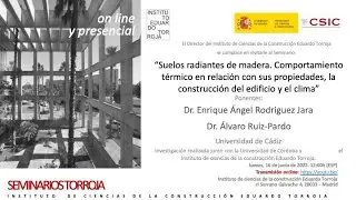 Suelos radiantes de madera. Comportamiento térmico en relación con sus propiedades...