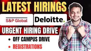 Biggest Hirings | S&P , Iris | Off Campus Drives Announced | 2025, 2024 Batch Hiring | Freshers