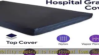 Memory Foam Hospital Bed Mattress - Gel Infused Pressure Redistribution - Ultra Breathable Treatmen