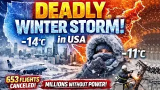 🔥 Extreme Snowstorm & Record-Breaking Cold in USA | Deadly Cold Wave Hits 65 Lives ❄️