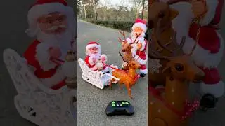 RC Santa Claus Safari Sleigh And Reindeer Gifting Unboxing