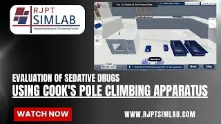 Evaluation of sedative drugs using cook's pole climbing apparatus | RJPT Simlab | Pharmacology lab
