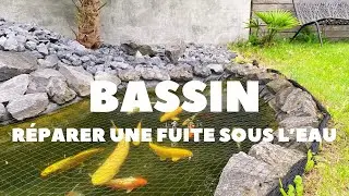RÉPARER UNE FUITE DE BASSIN SANS VIDER L’EAU CONSEILS #conseils #entretien #bassin #jardin  