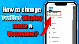 How to change Twitter display name and Username in twitter || Twitter name kaise change Karen