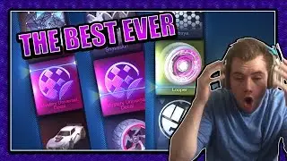 INSANE ROCKET LEAGUE CRATE OPENING(TWO MYSTERY DECALS, TWO PAINTED LOOPERS AND MORE!!)