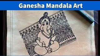 Cute Ganesha Zentangle Art | Ganesh Zentangle for beginners | How to draw Cute Ganesh |Ganesh Doodle
