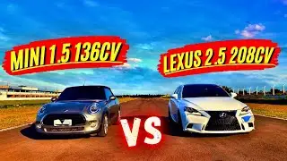 MINI COOPER 1.5 vs LEXUS 2.5 V6!! (Briga de foice no escuro)