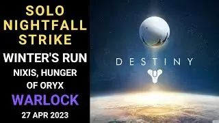 Destiny 1 - SOLO Flawless Nightfall - Winter&rsquo;s Run (Nixis, Hunger of Oryx) - Warlock-Gold -27 Apr 23