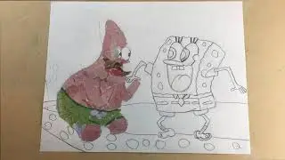 How to make Spongebob and friend collage by 8 years old - Tearing art