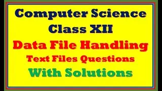 DATA FILE HANDLING TEXT FILE-2