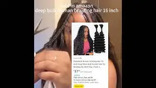 deep bulk human braiding hair 16 inch #amazon #vanteluve #deepbulk