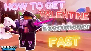 Easy Guide + Strat | Get Heartbreak Executionner Valentine Skin Fast |Roblox Tower Defense Simulator