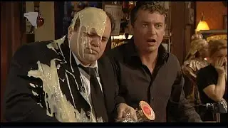 Barry Gets Hit by Custard at His Dad’s Wake. EastEnders, 2003