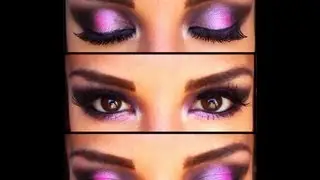 Maquillaje en purpura
