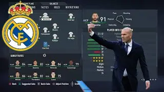FIFA23-HOW TO PLAY LIKE REAL MADRID 2016-2018 ZINEDINE ZIDANE ERA FORMATION TACTICS AND INSTRUCTIONS