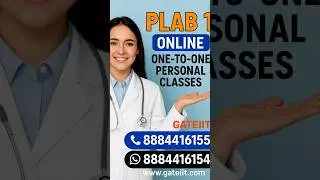🩺PLAB 1 Online 1to1 Personal Classes by Top Plab Doctors 👩&zwj;⚕️👨&zwj;⚕️! #plab1 #plab1preparation #gateiit