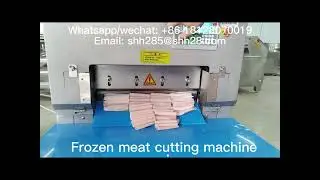 Automatic frozen meat cutting machine meat slicing machine meat cutter food equipment