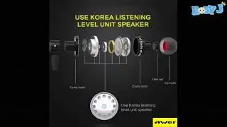 Original AWEI A990BL Bluetooth Wireless Sport Earphone Stereo Waterproof Earbuds