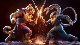 🔥🔥 [GRAND FIGHT]  Battle between Cat aliens vs Serpent aliens in Ancient Egypt 🐍👽 vs. 🐱👽
