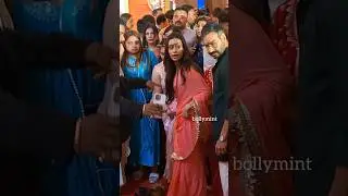 Kajol, Ajay Devgn With Daughter Nysa Devgn At Durga Puja