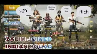 Joined Random Indian Squad | Respect | Zalim | Pubg Mobile