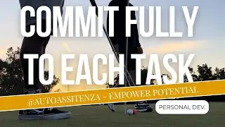 Commit fully to each task. #GolfVideos #LifeVideos