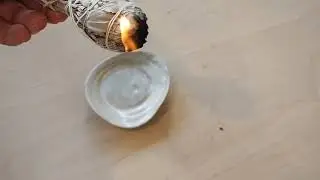 How to light a sage bundle