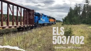 Beecher, WI Action | ELS 503/402 #railroad #train
