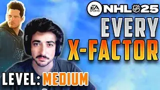 Scoring With EVERY X-Factor in NHL 25 (Level: MEDIUM)
