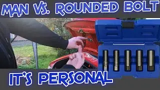 Тест набора головок для извлечения круглых глубоких болтов ToolZone | Man V. Rounded Bolt