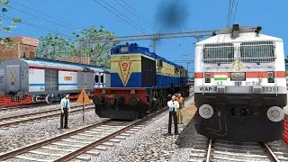 Electric to Diesel Locomotive Change of HUMSAFAR EXPRESS at Railway Station &ndash; Train Simulator 2022