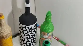 Live 67 Garrafa branca e verde