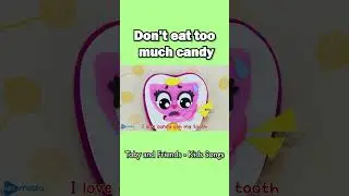 Don't Eat Too Much Candy - Toby And Friends - Animal Songs For Kids #shorts